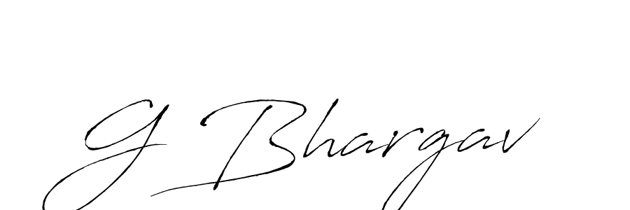 Design your own signature with our free online signature maker. With this signature software, you can create a handwritten (Antro_Vectra) signature for name G Bhargav. G Bhargav signature style 6 images and pictures png