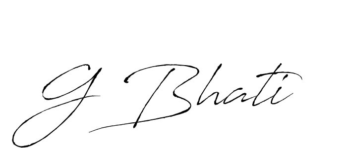 This is the best signature style for the G Bhati name. Also you like these signature font (Antro_Vectra). Mix name signature. G Bhati signature style 6 images and pictures png