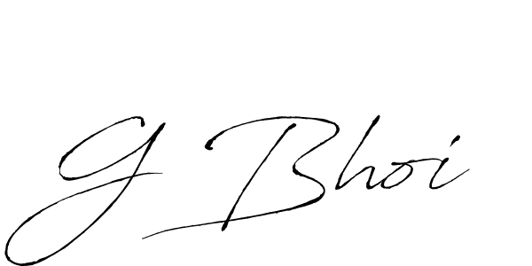 if you are searching for the best signature style for your name G Bhoi. so please give up your signature search. here we have designed multiple signature styles  using Antro_Vectra. G Bhoi signature style 6 images and pictures png