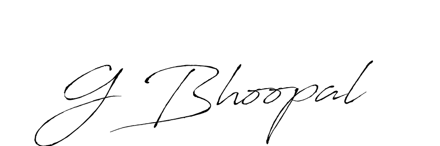 Antro_Vectra is a professional signature style that is perfect for those who want to add a touch of class to their signature. It is also a great choice for those who want to make their signature more unique. Get G Bhoopal name to fancy signature for free. G Bhoopal signature style 6 images and pictures png