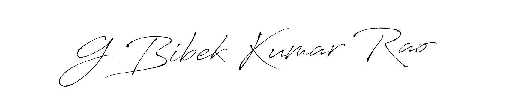 G Bibek Kumar Rao stylish signature style. Best Handwritten Sign (Antro_Vectra) for my name. Handwritten Signature Collection Ideas for my name G Bibek Kumar Rao. G Bibek Kumar Rao signature style 6 images and pictures png