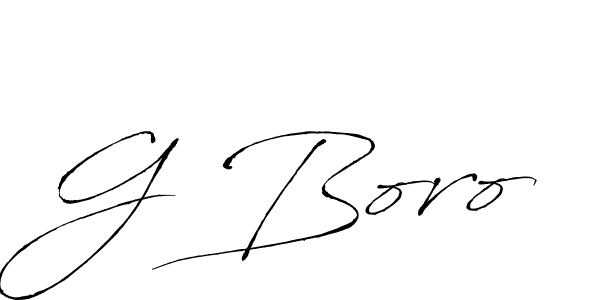 Use a signature maker to create a handwritten signature online. With this signature software, you can design (Antro_Vectra) your own signature for name G Boro. G Boro signature style 6 images and pictures png