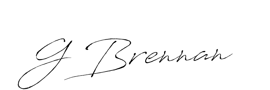 Make a beautiful signature design for name G Brennan. With this signature (Antro_Vectra) style, you can create a handwritten signature for free. G Brennan signature style 6 images and pictures png