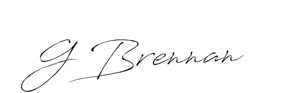 How to make G Brennan name signature. Use Antro_Vectra style for creating short signs online. This is the latest handwritten sign. G Brennan signature style 6 images and pictures png