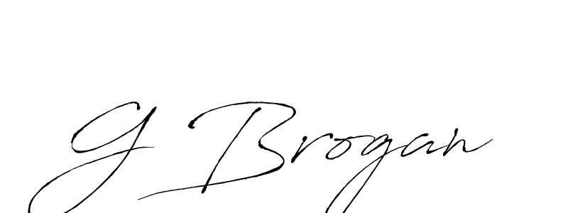 Make a beautiful signature design for name G Brogan. With this signature (Antro_Vectra) style, you can create a handwritten signature for free. G Brogan signature style 6 images and pictures png