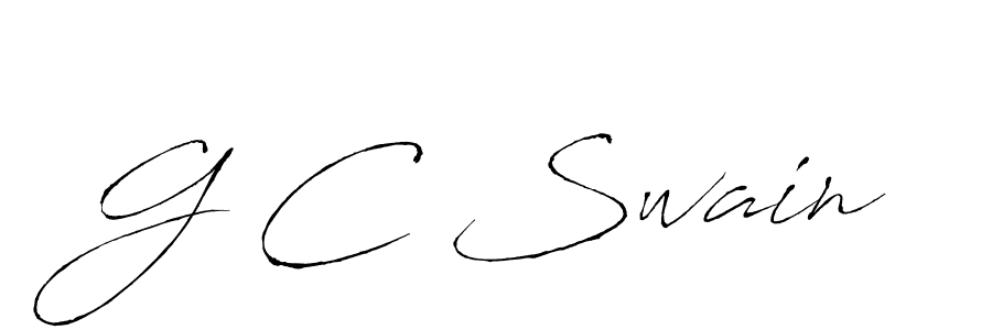 G C Swain stylish signature style. Best Handwritten Sign (Antro_Vectra) for my name. Handwritten Signature Collection Ideas for my name G C Swain. G C Swain signature style 6 images and pictures png