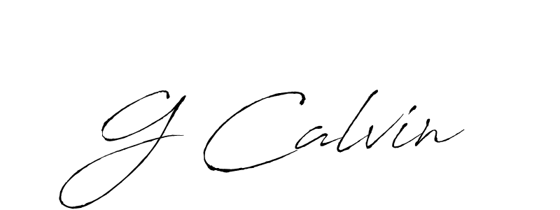 Design your own signature with our free online signature maker. With this signature software, you can create a handwritten (Antro_Vectra) signature for name G Calvin. G Calvin signature style 6 images and pictures png