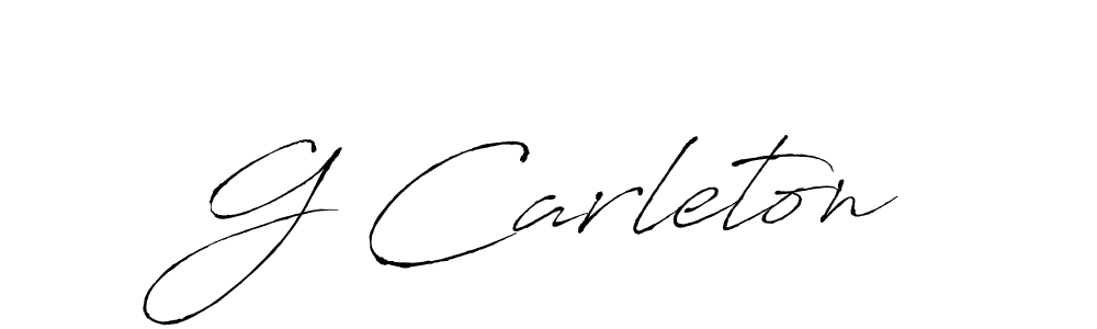 Make a beautiful signature design for name G Carleton. With this signature (Antro_Vectra) style, you can create a handwritten signature for free. G Carleton signature style 6 images and pictures png