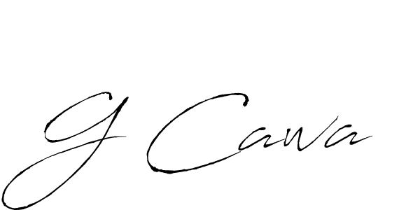 Design your own signature with our free online signature maker. With this signature software, you can create a handwritten (Antro_Vectra) signature for name G Cawa. G Cawa signature style 6 images and pictures png