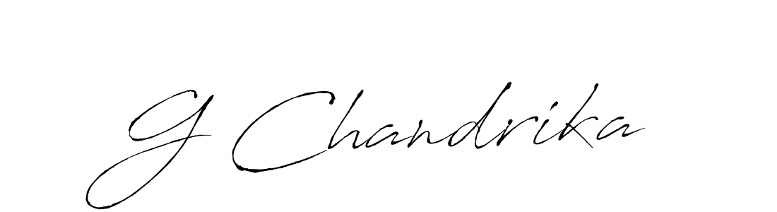 How to make G Chandrika name signature. Use Antro_Vectra style for creating short signs online. This is the latest handwritten sign. G Chandrika signature style 6 images and pictures png