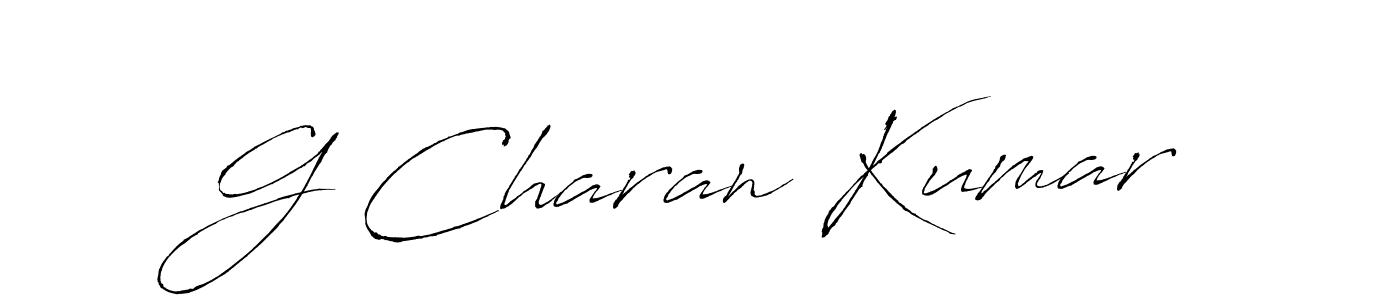 if you are searching for the best signature style for your name G Charan Kumar. so please give up your signature search. here we have designed multiple signature styles  using Antro_Vectra. G Charan Kumar signature style 6 images and pictures png