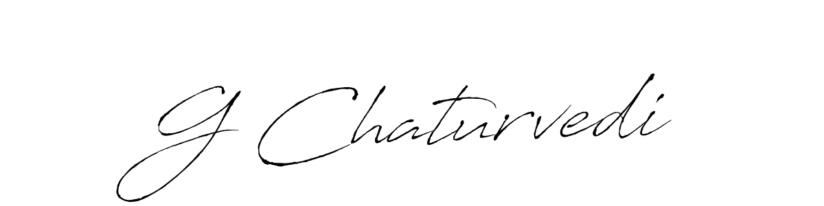 How to make G Chaturvedi name signature. Use Antro_Vectra style for creating short signs online. This is the latest handwritten sign. G Chaturvedi signature style 6 images and pictures png
