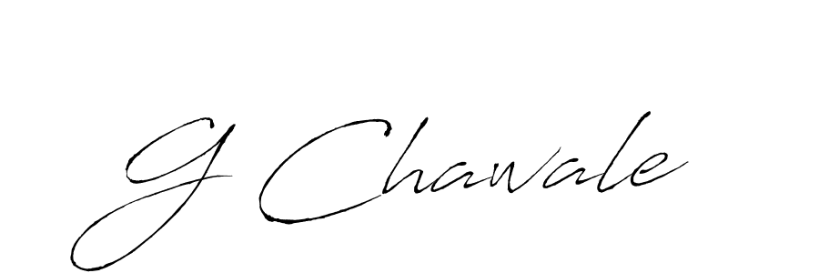 Make a beautiful signature design for name G Chawale. With this signature (Antro_Vectra) style, you can create a handwritten signature for free. G Chawale signature style 6 images and pictures png