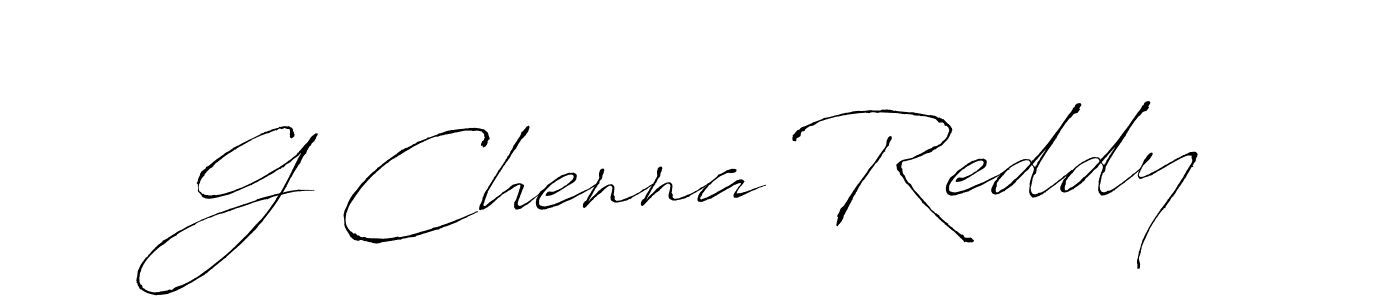 How to make G Chenna Reddy name signature. Use Antro_Vectra style for creating short signs online. This is the latest handwritten sign. G Chenna Reddy signature style 6 images and pictures png