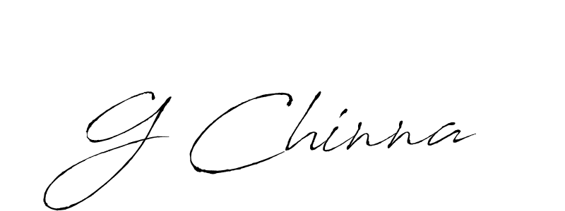 G Chinna stylish signature style. Best Handwritten Sign (Antro_Vectra) for my name. Handwritten Signature Collection Ideas for my name G Chinna. G Chinna signature style 6 images and pictures png