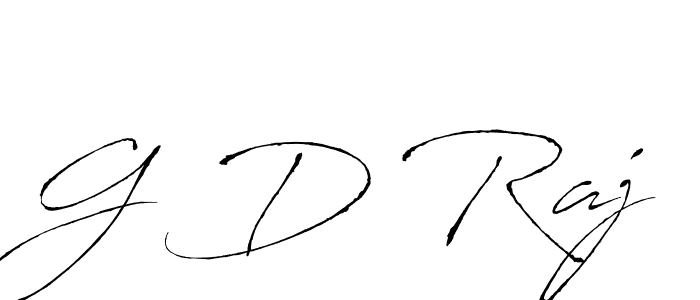 Design your own signature with our free online signature maker. With this signature software, you can create a handwritten (Antro_Vectra) signature for name G D Raj. G D Raj signature style 6 images and pictures png