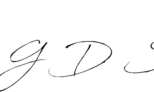 Make a beautiful signature design for name G D S. With this signature (Antro_Vectra) style, you can create a handwritten signature for free. G D S signature style 6 images and pictures png
