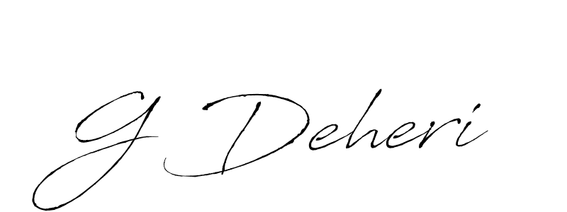 Also You can easily find your signature by using the search form. We will create G Deheri name handwritten signature images for you free of cost using Antro_Vectra sign style. G Deheri signature style 6 images and pictures png