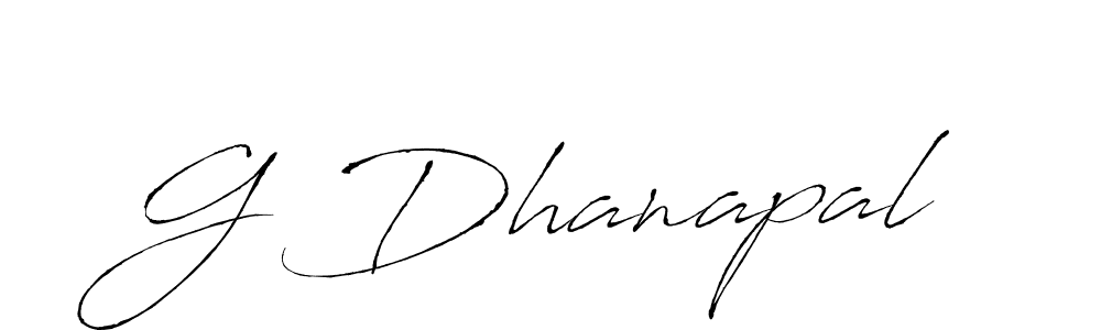 G Dhanapal stylish signature style. Best Handwritten Sign (Antro_Vectra) for my name. Handwritten Signature Collection Ideas for my name G Dhanapal. G Dhanapal signature style 6 images and pictures png