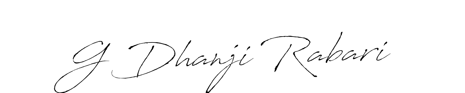 Also we have G Dhanji Rabari name is the best signature style. Create professional handwritten signature collection using Antro_Vectra autograph style. G Dhanji Rabari signature style 6 images and pictures png