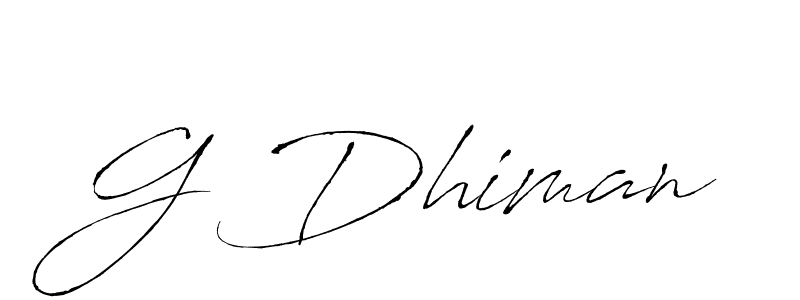 You can use this online signature creator to create a handwritten signature for the name G Dhiman. This is the best online autograph maker. G Dhiman signature style 6 images and pictures png