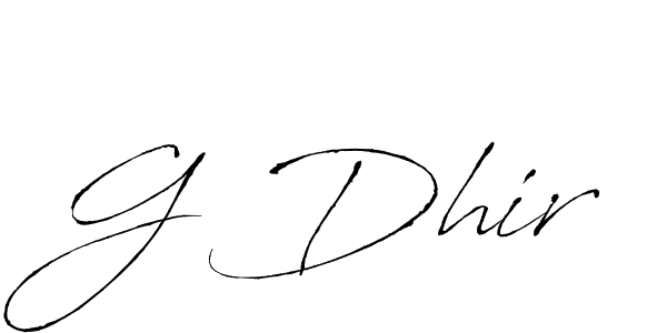 It looks lik you need a new signature style for name G Dhir. Design unique handwritten (Antro_Vectra) signature with our free signature maker in just a few clicks. G Dhir signature style 6 images and pictures png