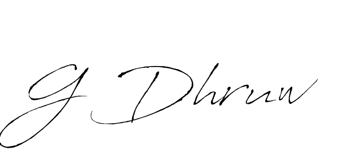Also we have G Dhruw name is the best signature style. Create professional handwritten signature collection using Antro_Vectra autograph style. G Dhruw signature style 6 images and pictures png