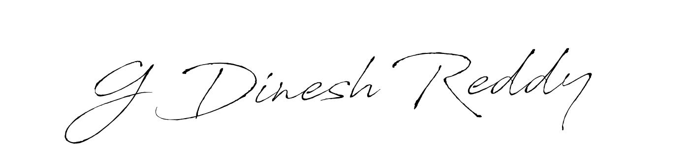 Create a beautiful signature design for name G Dinesh Reddy. With this signature (Antro_Vectra) fonts, you can make a handwritten signature for free. G Dinesh Reddy signature style 6 images and pictures png