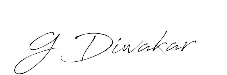 Use a signature maker to create a handwritten signature online. With this signature software, you can design (Antro_Vectra) your own signature for name G Diwakar. G Diwakar signature style 6 images and pictures png