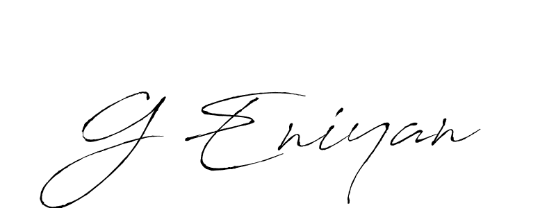 Antro_Vectra is a professional signature style that is perfect for those who want to add a touch of class to their signature. It is also a great choice for those who want to make their signature more unique. Get G Eniyan name to fancy signature for free. G Eniyan signature style 6 images and pictures png