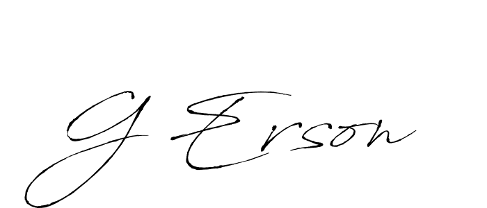 This is the best signature style for the G Erson name. Also you like these signature font (Antro_Vectra). Mix name signature. G Erson signature style 6 images and pictures png