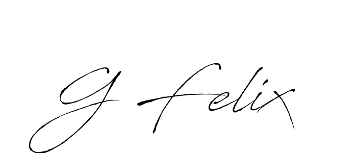 How to make G Felix signature? Antro_Vectra is a professional autograph style. Create handwritten signature for G Felix name. G Felix signature style 6 images and pictures png