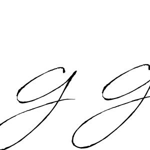 How to make G G name signature. Use Antro_Vectra style for creating short signs online. This is the latest handwritten sign. G G signature style 6 images and pictures png