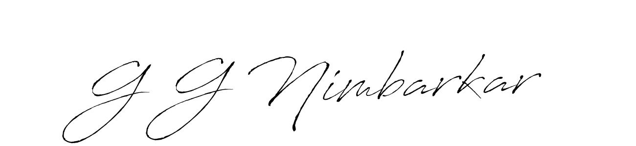 Also we have G G Nimbarkar name is the best signature style. Create professional handwritten signature collection using Antro_Vectra autograph style. G G Nimbarkar signature style 6 images and pictures png