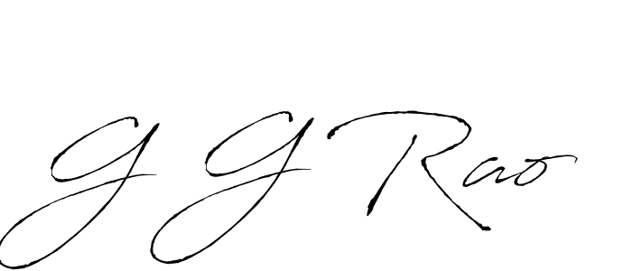 G G Rao stylish signature style. Best Handwritten Sign (Antro_Vectra) for my name. Handwritten Signature Collection Ideas for my name G G Rao. G G Rao signature style 6 images and pictures png