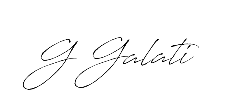You should practise on your own different ways (Antro_Vectra) to write your name (G Galati) in signature. don't let someone else do it for you. G Galati signature style 6 images and pictures png