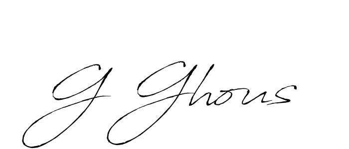 Make a beautiful signature design for name G Ghous. With this signature (Antro_Vectra) style, you can create a handwritten signature for free. G Ghous signature style 6 images and pictures png