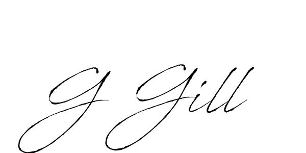 How to make G Gill name signature. Use Antro_Vectra style for creating short signs online. This is the latest handwritten sign. G Gill signature style 6 images and pictures png