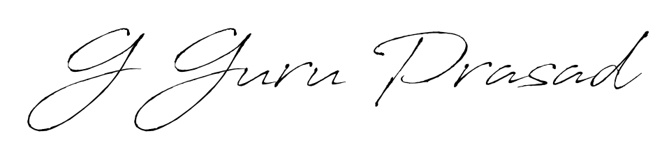 A stylish, flowing autograph style designed for name G Guru Prasad using Antro_Vectra typography. Perfect for digital creative projects. G Guru Prasad signature style 6 images and pictures png