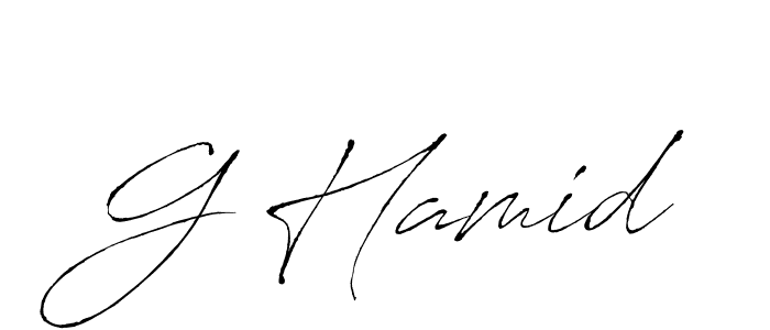 Also You can easily find your signature by using the search form. We will create G Hamid name handwritten signature images for you free of cost using Antro_Vectra sign style. G Hamid signature style 6 images and pictures png
