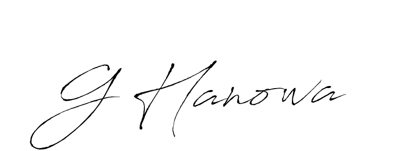 Best and Professional Signature Style for G Hanowa. Antro_Vectra Best Signature Style Collection. G Hanowa signature style 6 images and pictures png