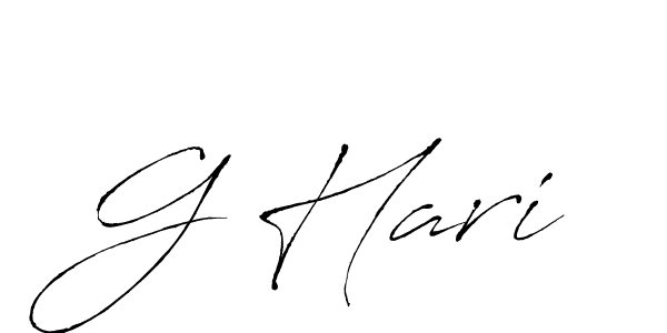 Design your own signature with our free online signature maker. With this signature software, you can create a handwritten (Antro_Vectra) signature for name G Hari. G Hari signature style 6 images and pictures png