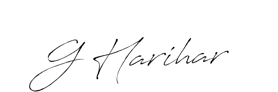 Antro_Vectra is a professional signature style that is perfect for those who want to add a touch of class to their signature. It is also a great choice for those who want to make their signature more unique. Get G Harihar name to fancy signature for free. G Harihar signature style 6 images and pictures png