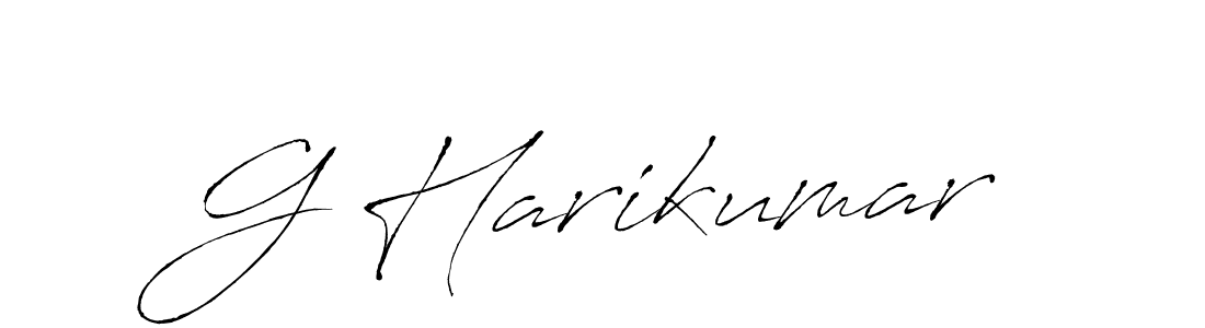 Use a signature maker to create a handwritten signature online. With this signature software, you can design (Antro_Vectra) your own signature for name G Harikumar. G Harikumar signature style 6 images and pictures png