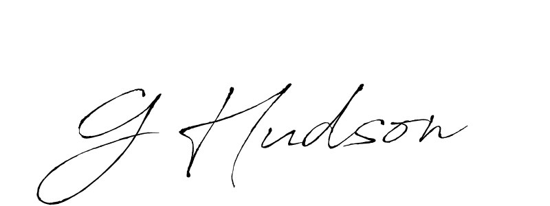 Use a signature maker to create a handwritten signature online. With this signature software, you can design (Antro_Vectra) your own signature for name G Hudson. G Hudson signature style 6 images and pictures png