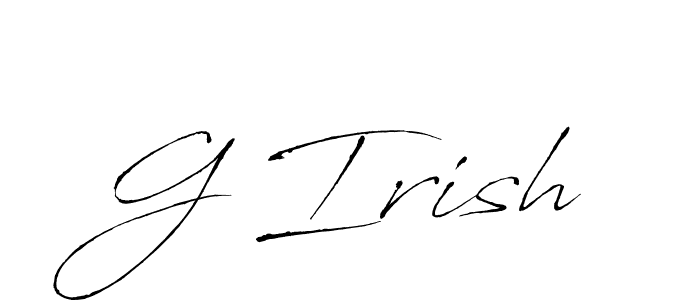 Make a beautiful signature design for name G Irish. With this signature (Antro_Vectra) style, you can create a handwritten signature for free. G Irish signature style 6 images and pictures png