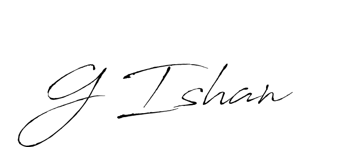 if you are searching for the best signature style for your name G Ishan. so please give up your signature search. here we have designed multiple signature styles  using Antro_Vectra. G Ishan signature style 6 images and pictures png