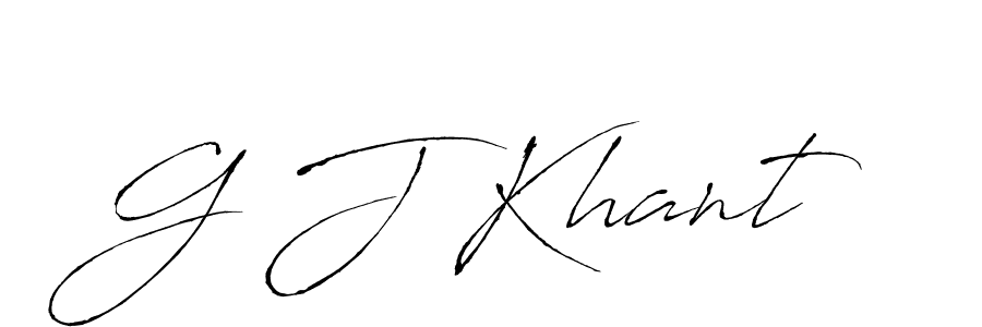 It looks lik you need a new signature style for name G J Khant. Design unique handwritten (Antro_Vectra) signature with our free signature maker in just a few clicks. G J Khant signature style 6 images and pictures png