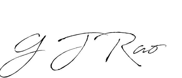 G J Rao stylish signature style. Best Handwritten Sign (Antro_Vectra) for my name. Handwritten Signature Collection Ideas for my name G J Rao. G J Rao signature style 6 images and pictures png