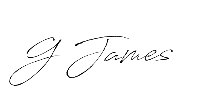 Antro_Vectra is a professional signature style that is perfect for those who want to add a touch of class to their signature. It is also a great choice for those who want to make their signature more unique. Get G James name to fancy signature for free. G James signature style 6 images and pictures png